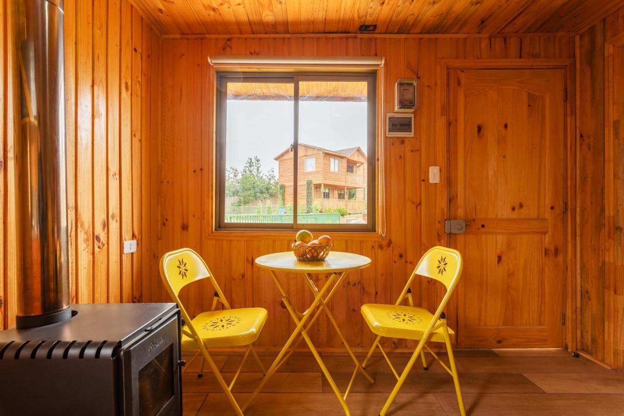 Cabana En Tunquen Con Parrilla, Fogon, Piscina Y Bosque Exterior foto