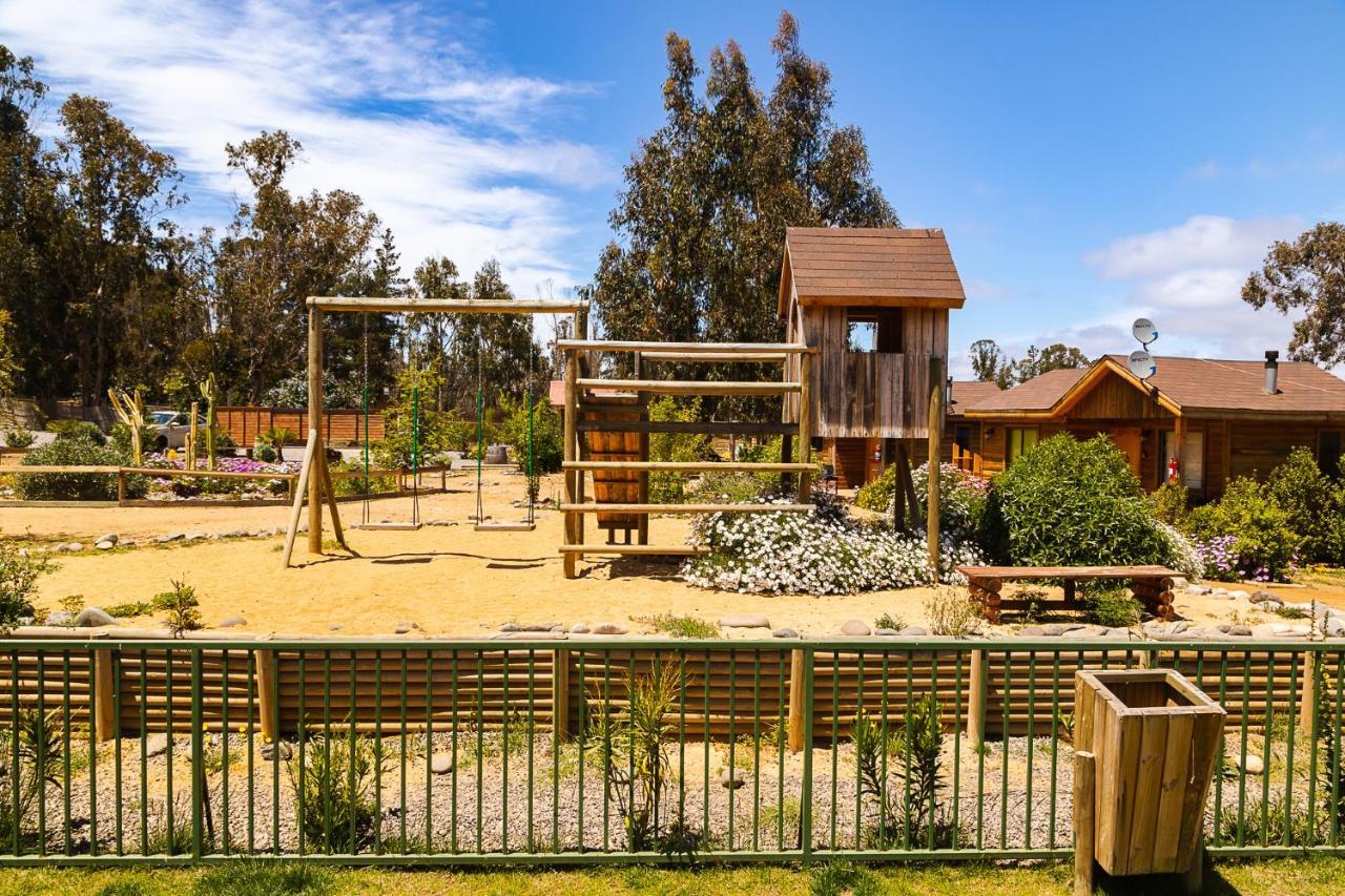 Cabana En Tunquen Con Parrilla, Fogon, Piscina Y Bosque Exterior foto