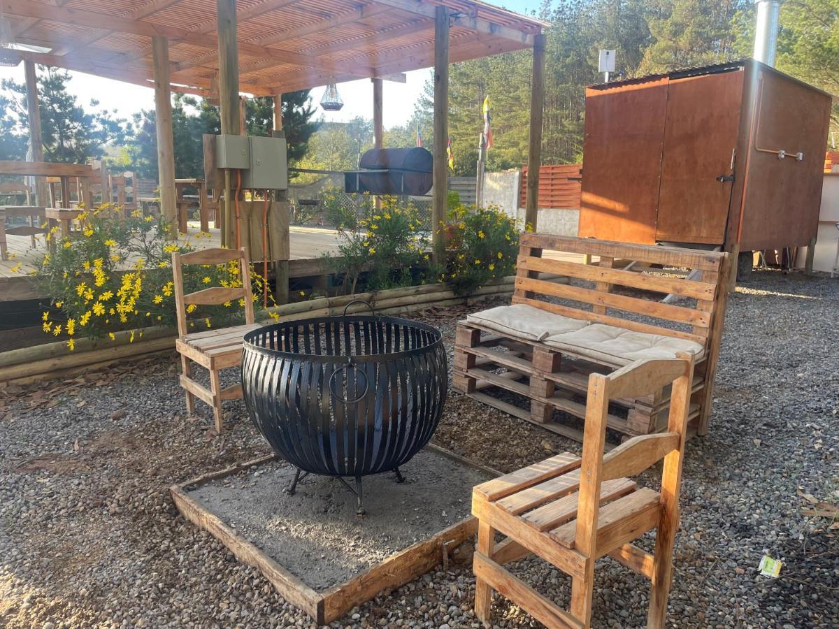 Cabana En Tunquen Con Parrilla, Fogon, Piscina Y Bosque Exterior foto