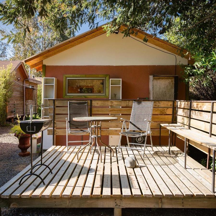 Cabana En Tunquen Con Parrilla, Fogon, Piscina Y Bosque Exterior foto