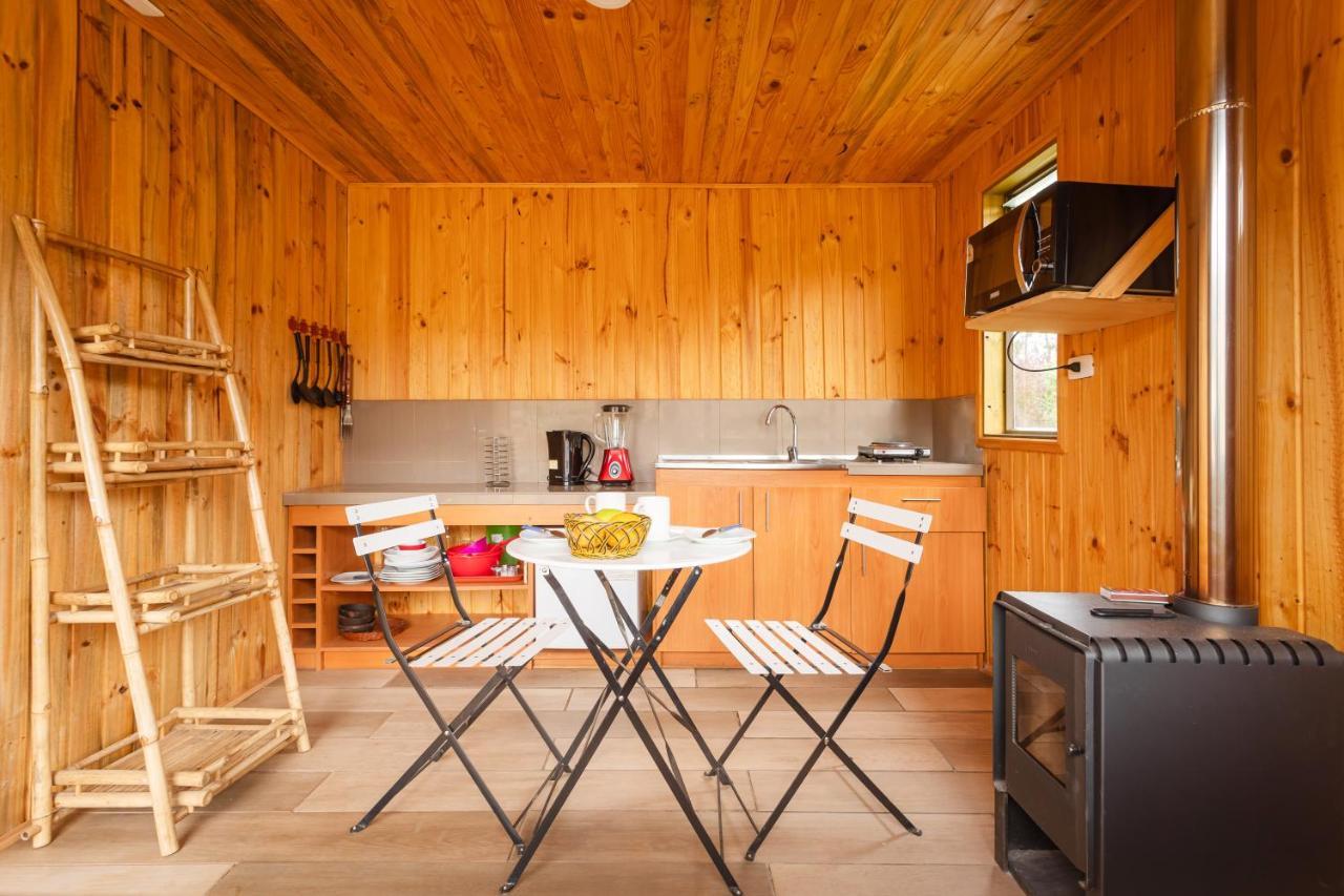 Cabana En Tunquen Con Parrilla, Fogon, Piscina Y Bosque Exterior foto