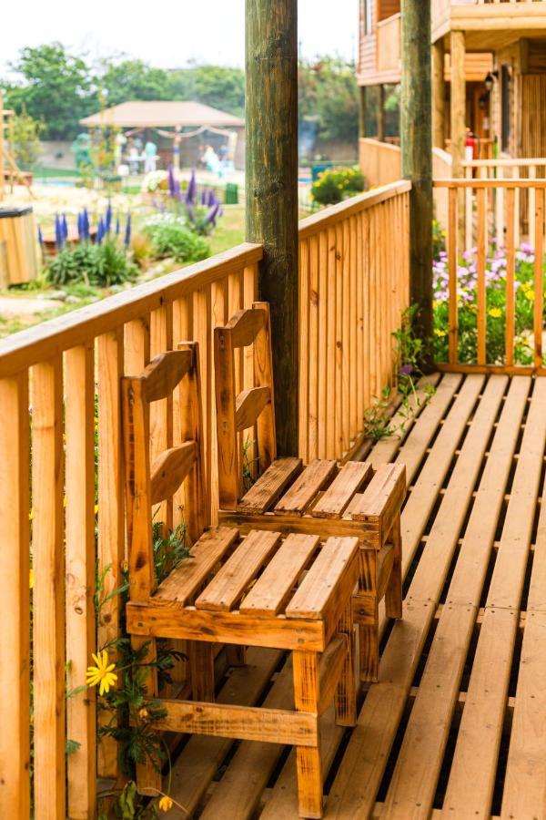 Cabana En Tunquen Con Parrilla, Fogon, Piscina Y Bosque Exterior foto